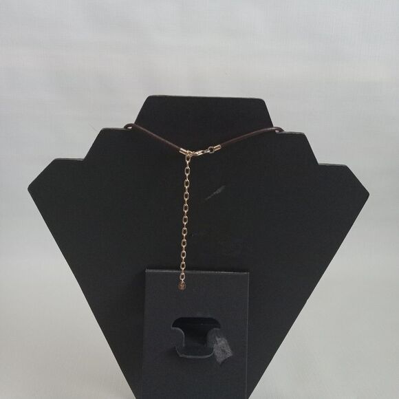 Gold Toned Plated 925 Round Peace Engraved Pendant Lightweight Fashion Necklace - Picture 2 of 10